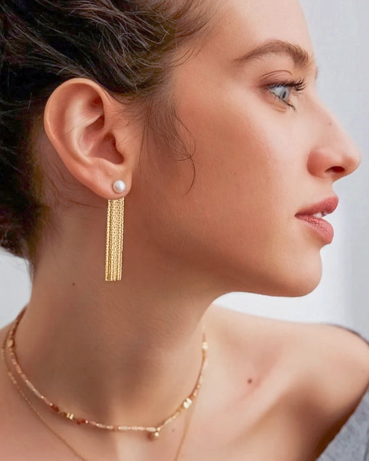 Gleaming Fringe Earrings