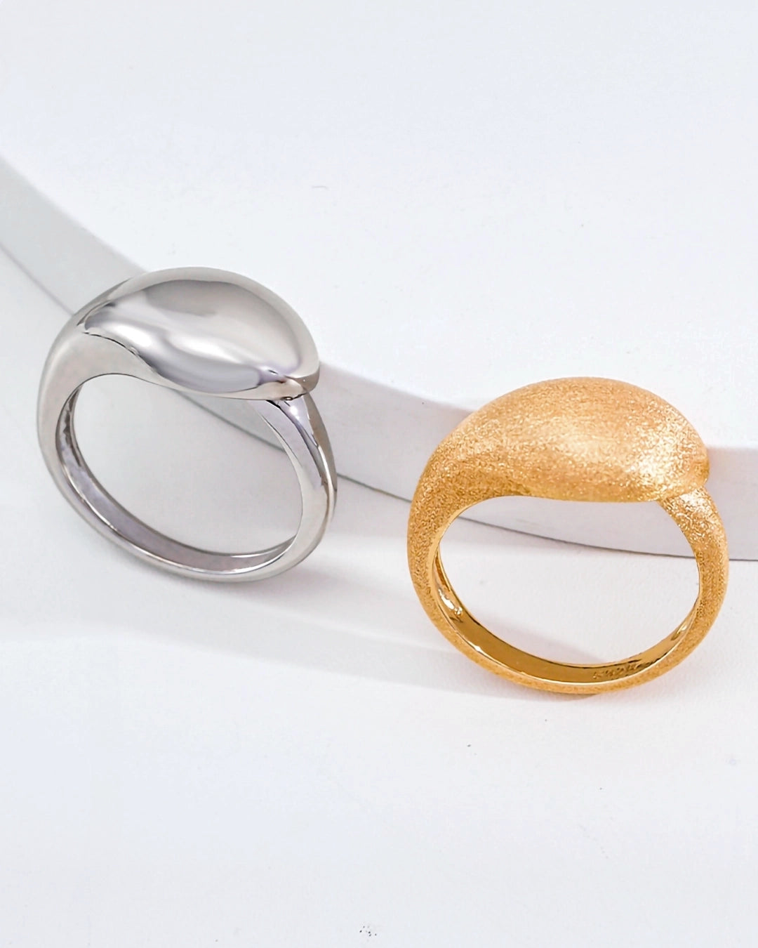 Satin Curve Ring