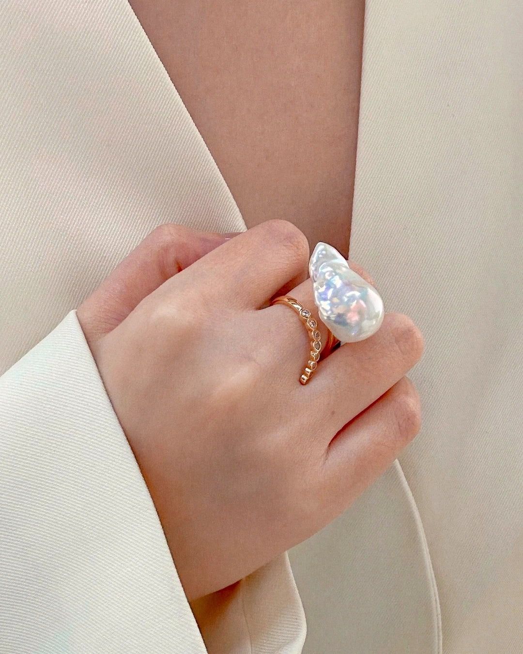 Lunar Helix Ring